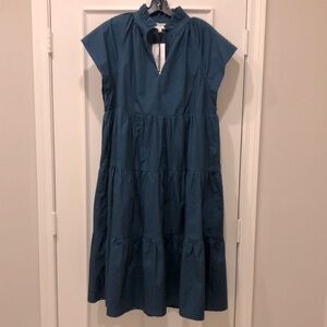 Pinch Teal Tiered Midi Dress